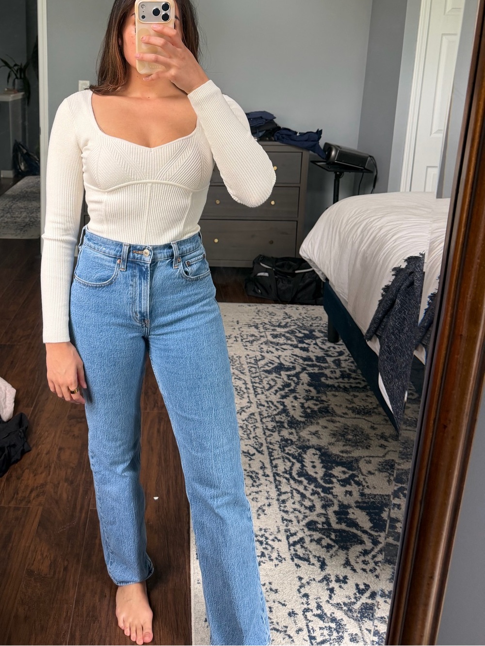 A&F Ribbed Body Suit - Picture 7 of 9